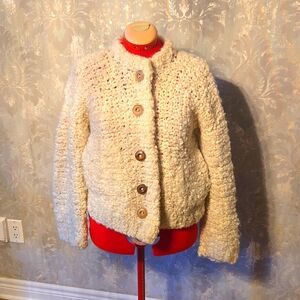 Vintage chunky knit cardigan